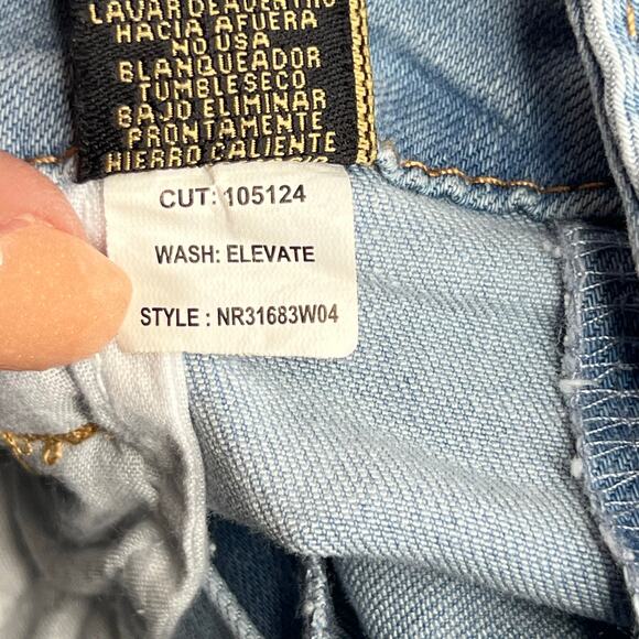 Rachel Rachel Roy Elevate Distressed Denim Jean Shorts Size 10 - Picture 4 of 5